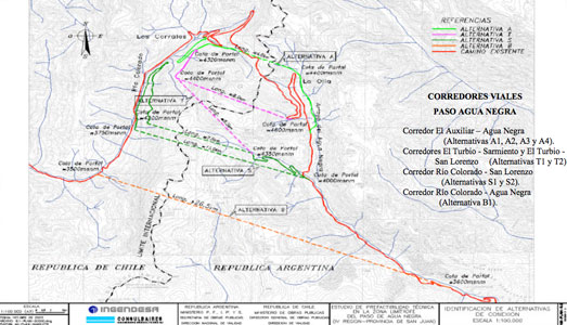 Fig 1. The two dark green routes were selected