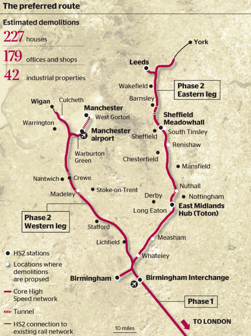 Hs2 Phase 2 Route Map Uk High Speed 2 Needs 56Km Of Twin Tunnels Hs2 Phase 2 Route Map Uk High Speed 2 Needs 56Km Of Twin Tunnels
