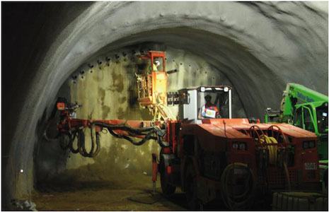 Pipe arch pre-support installation p3