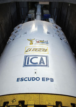 Launch from tight shaft in February 2010