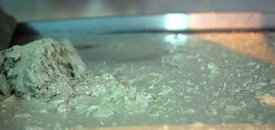 Steel fiber in a concrete mix