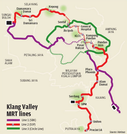 Mrt 3 route malaysia