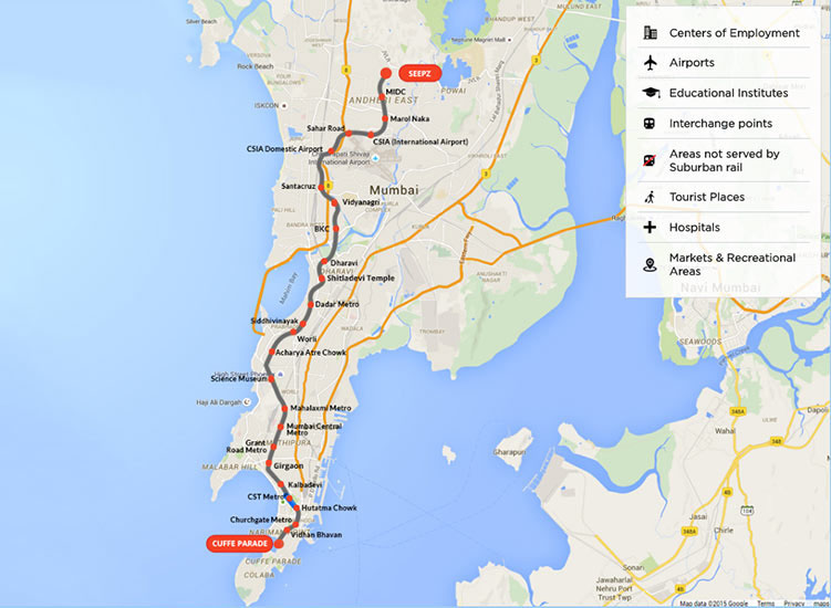 Mumbai Metro Line 3 Map Works Start On Mumbai Metro Line 3 Mumbai Metro Line 3 Map Works Start On Mumbai Metro Line 3